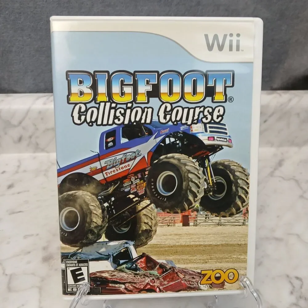 Bigfoot Collision Course Wii Video Game Monster Truck Racing Driving
